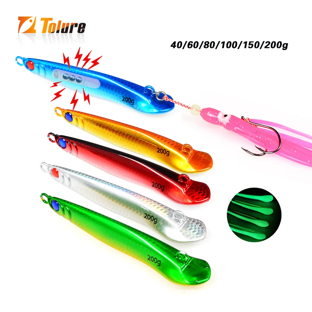 TOLURE TL Laser Gold Dragon Fish Yan Yue Iron Plate 40g-200g ABS Pencil Lure - view 4