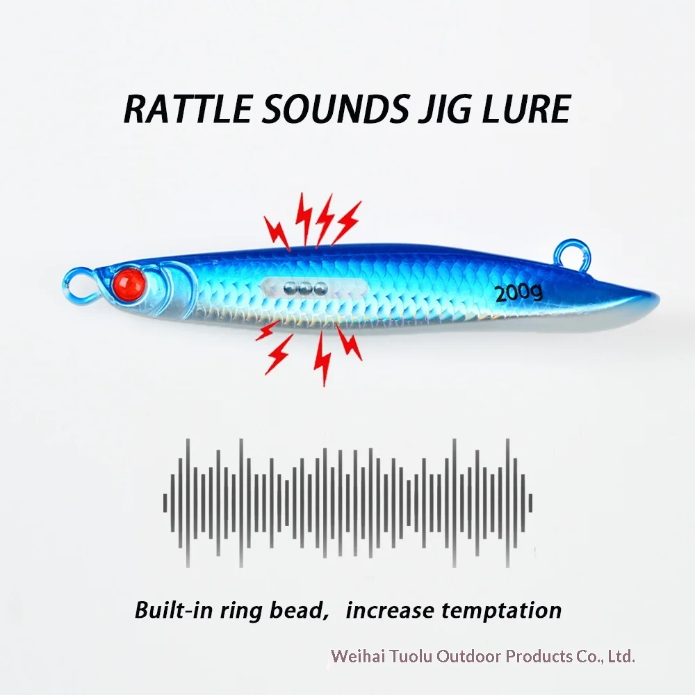 TOLURE TL Laser Gold Dragon Fish Yan Yue Iron Plate 40g-200g ABS Pencil Lure - view 6