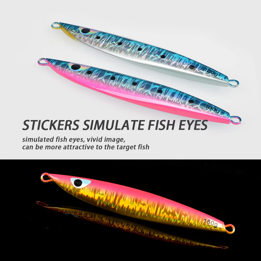 Glow-in-the-Dark Slow-Rolling Artificial Hard Bait Jig 130g 160g ABS Pencil Lure - view 14
