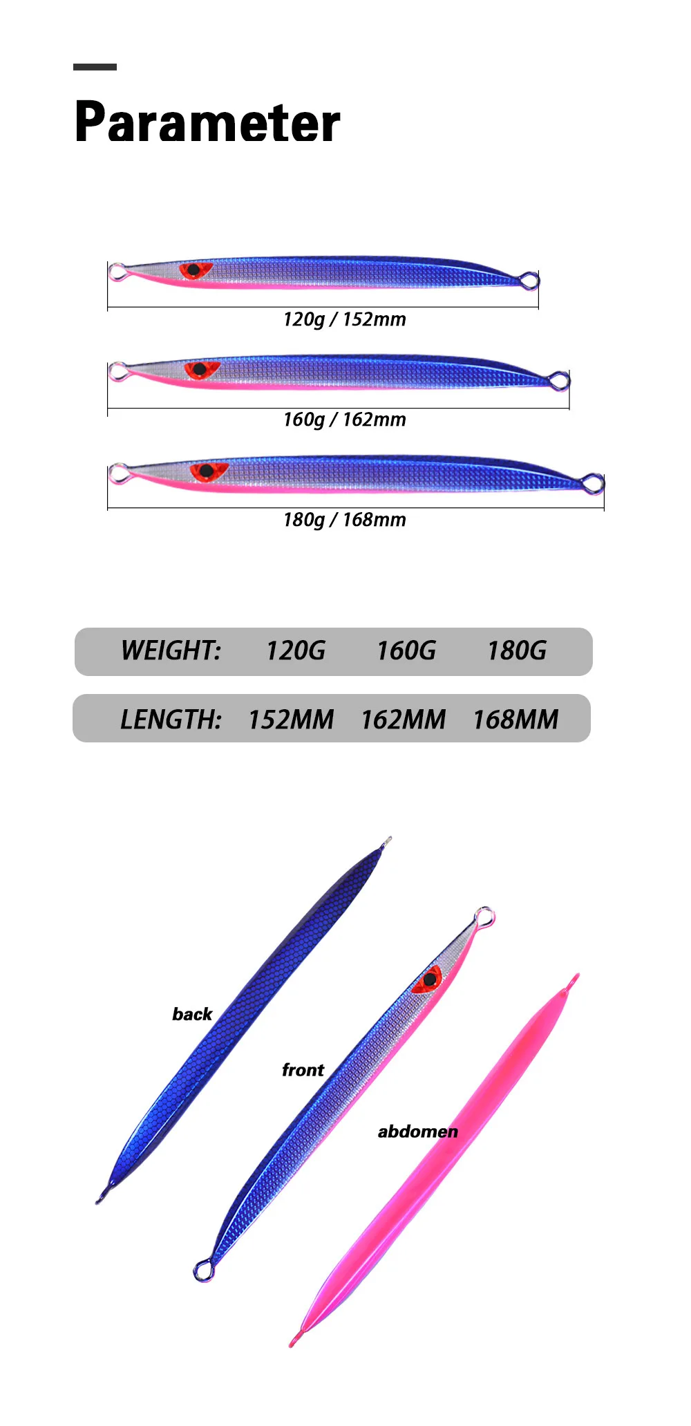 Noctilucent Sea &amp; Boat Fishing Metal Jig MB1 Same Style ABS Pencil Lure - view 7
