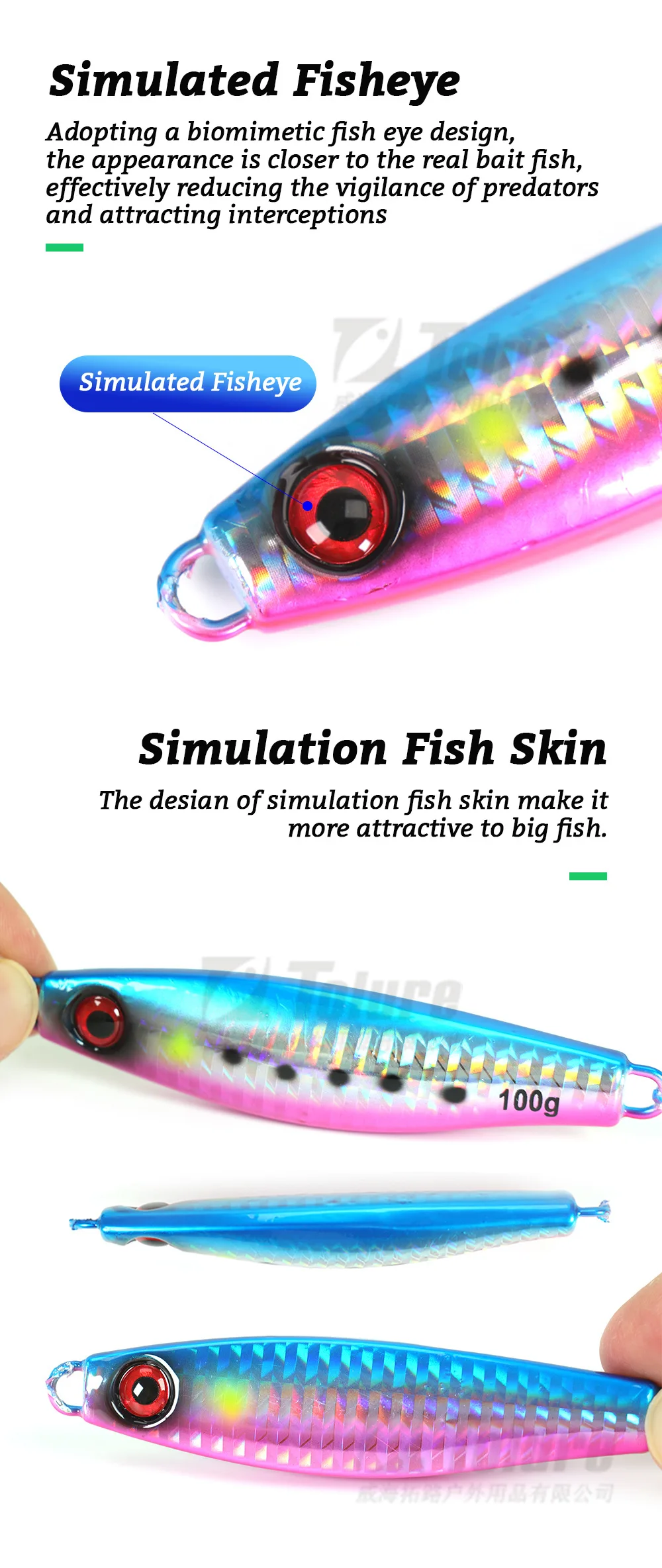 Tuolu New Product Metal Lure Jig Artificial Hard Bait Bionic Sea ABS Pencil Lure - view 14