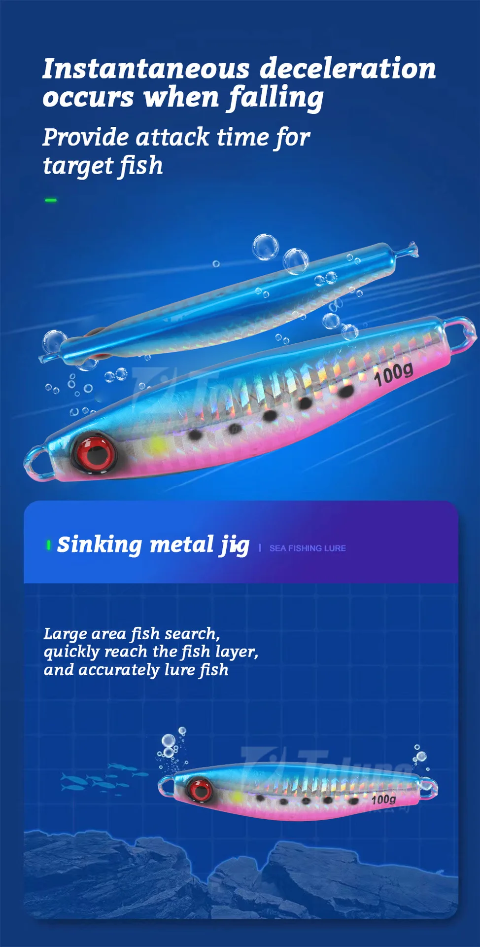 Tuolu New Product Metal Lure Jig Artificial Hard Bait Bionic Sea ABS Pencil Lure - view 1