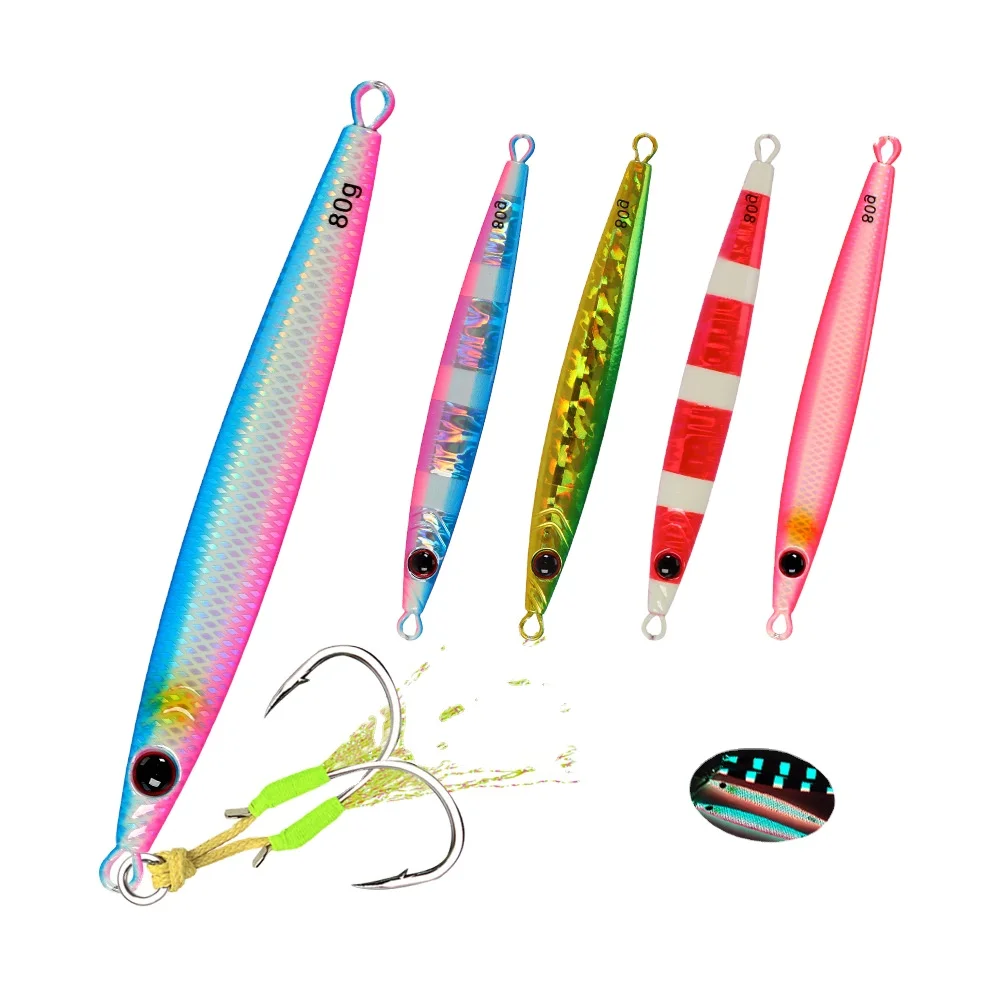 Trail-Blazing Little Skinny Quick-Sinking Fast-Pulling Iron Plate Metal Jig
