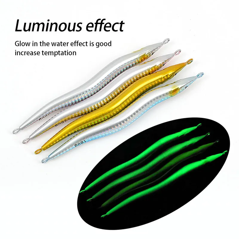 Boat Fishing Night-Luminous Quick-Pull Sinking Metal Jig 130g ABS Pencil Lure - view 15