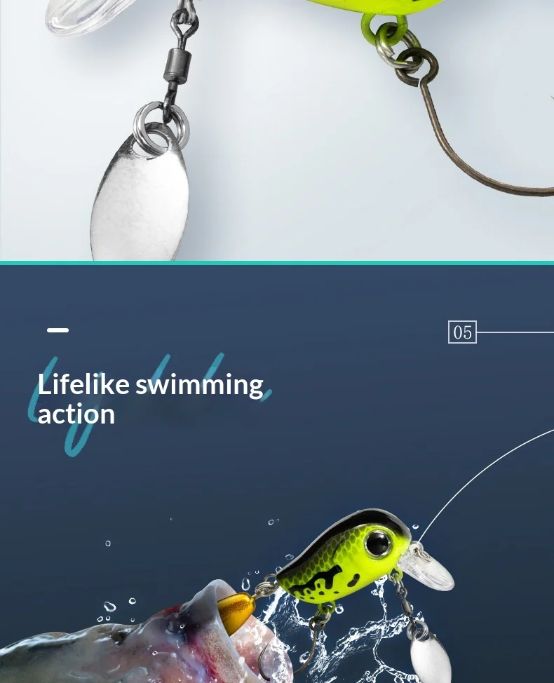 Lure Multi-segment Micro Creature Surface-type Fat Japanese-style ABS Pencil Lure - view 18