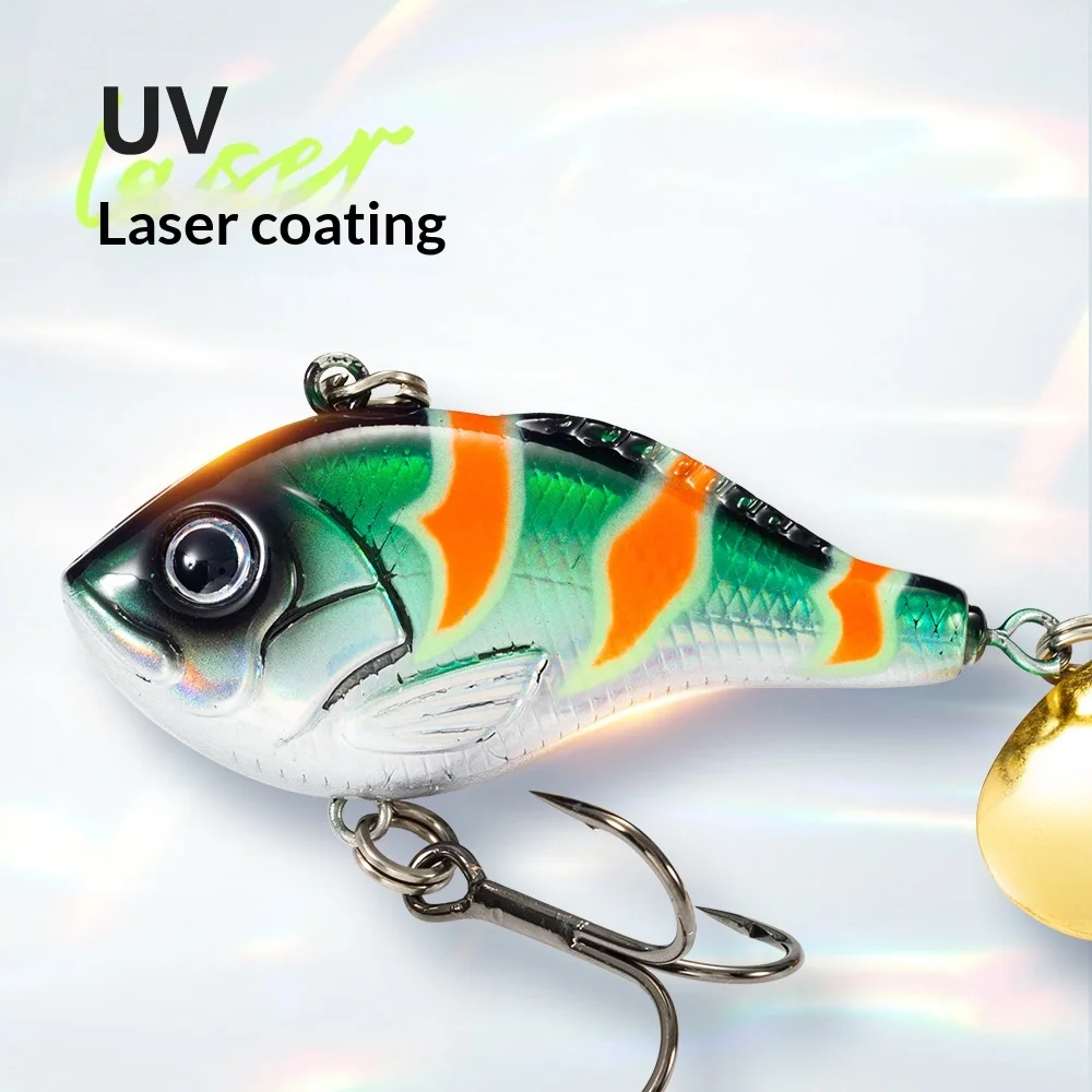 Full-Water-Column 24g 50mm Rotating Spinner Noise Blade Sinking ABS Pencil Lure - view 5
