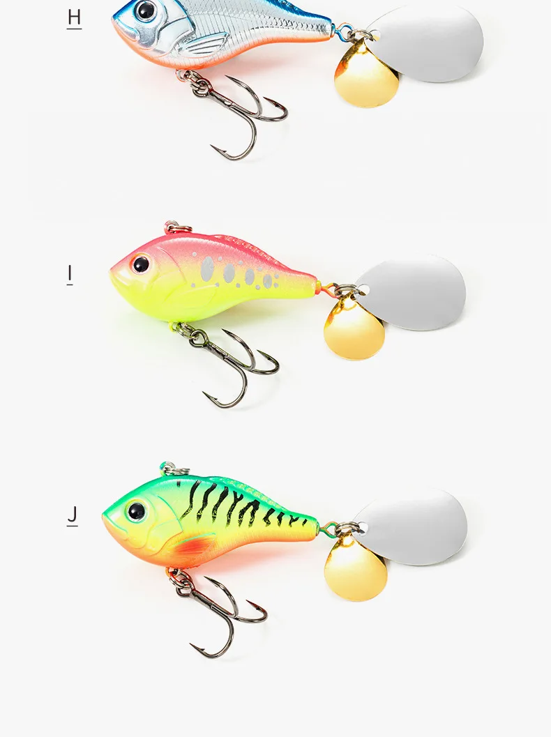 Full-Water-Column 24g 50mm Rotating Spinner Noise Blade Sinking ABS Pencil Lure - view 10