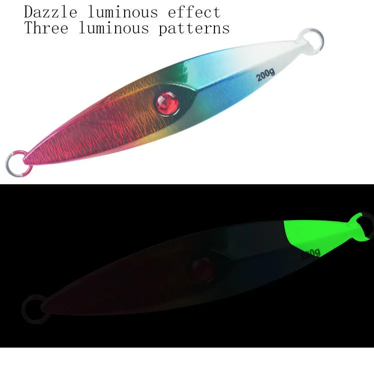 Grouper Sea Fishing 200/250g Lead Metal Jig Slow-Jigging Bait ABS Pencil Lure - view 6