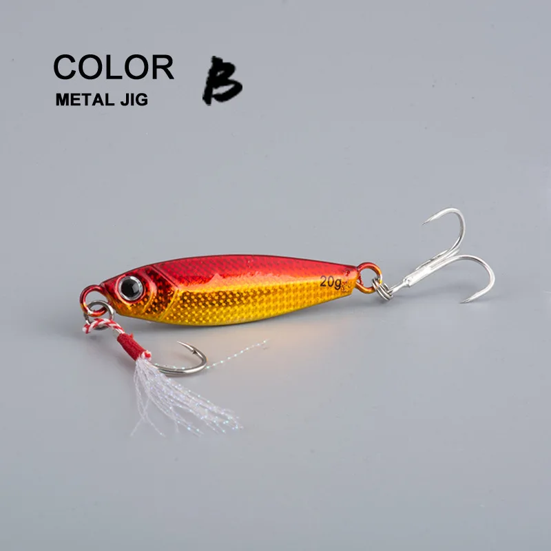Simulation Small Fish Luminous Dragon Tooth Metal Jig Lure ABS Pencil Lure - view 3