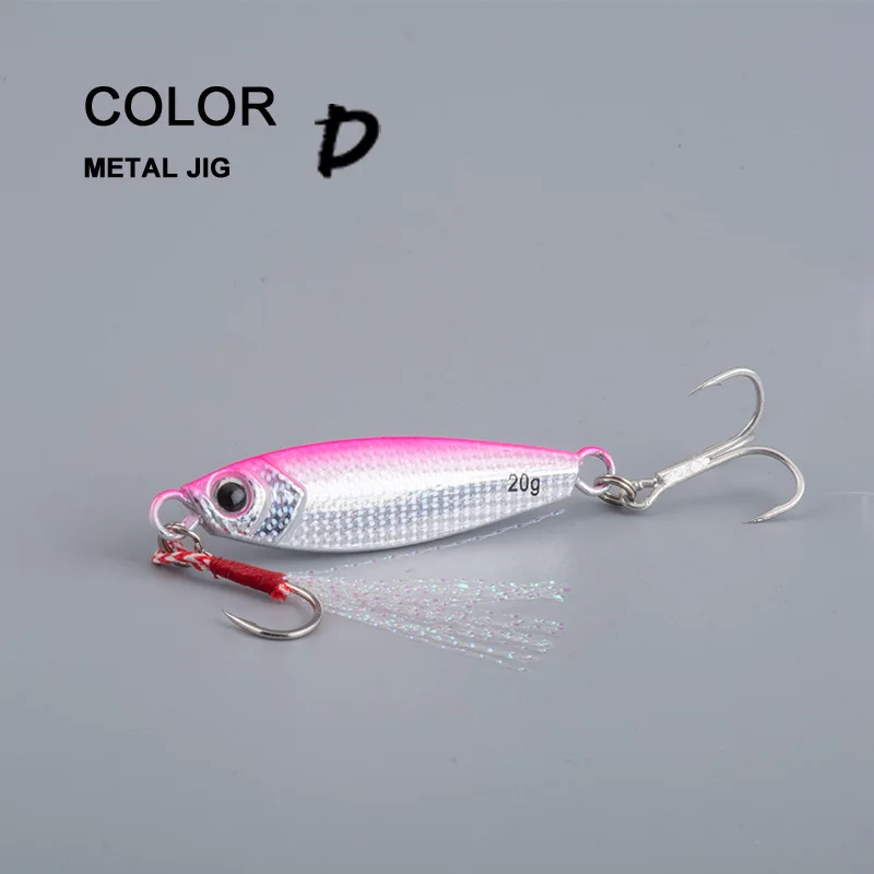 Simulation Small Fish Luminous Dragon Tooth Metal Jig Lure ABS Pencil Lure - view 5