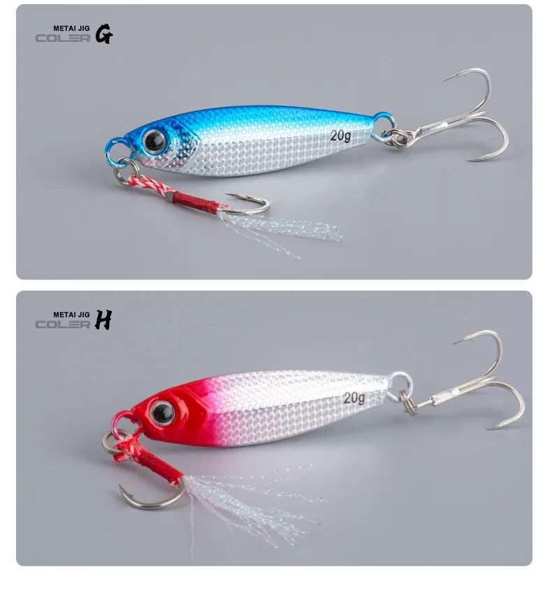 Simulation Small Fish Luminous Dragon Tooth Metal Jig Lure ABS Pencil Lure - view 8