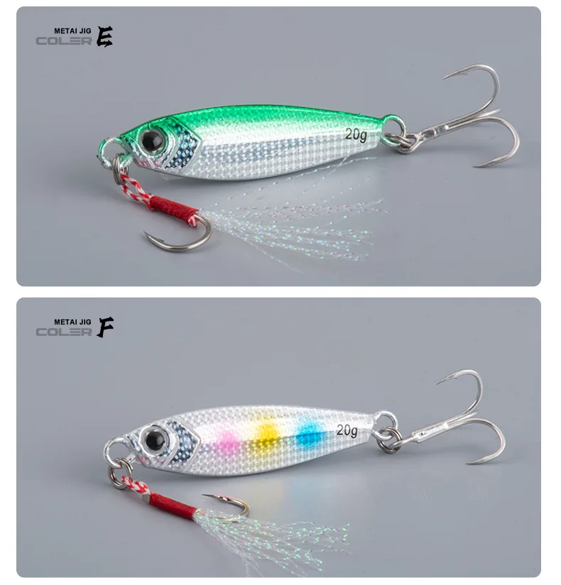 Simulation Small Fish Luminous Dragon Tooth Metal Jig Lure ABS Pencil Lure - view 12