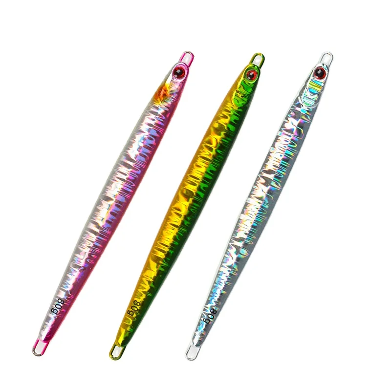 Stainless Steel Shore Casting Fast-Sinking Jig Lure 60g 80g Sea