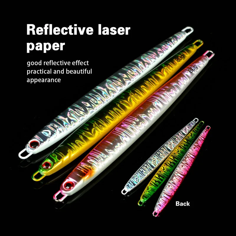 Stainless Steel Shore Casting Fast-Sinking Jig Lure 60g 80g Sea ABS Pencil Lure - view 11