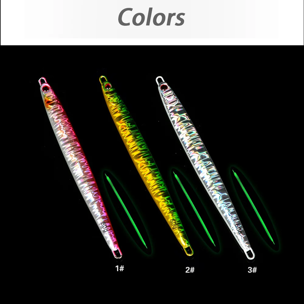 Stainless Steel Shore Casting Fast-Sinking Jig Lure 60g 80g Sea ABS Pencil Lure - view 2