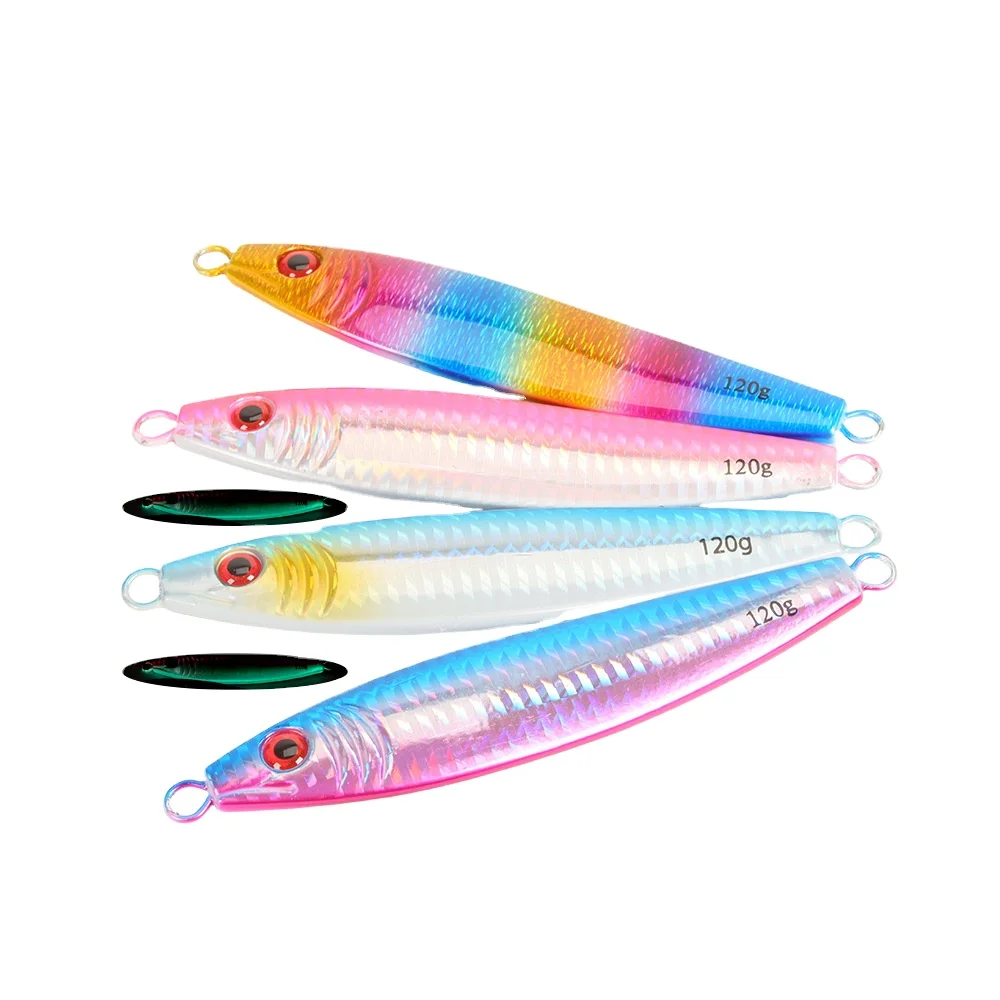 Iron-Plate Lure Snake-Shaped Model S 4 Colors Slow-Rolling
