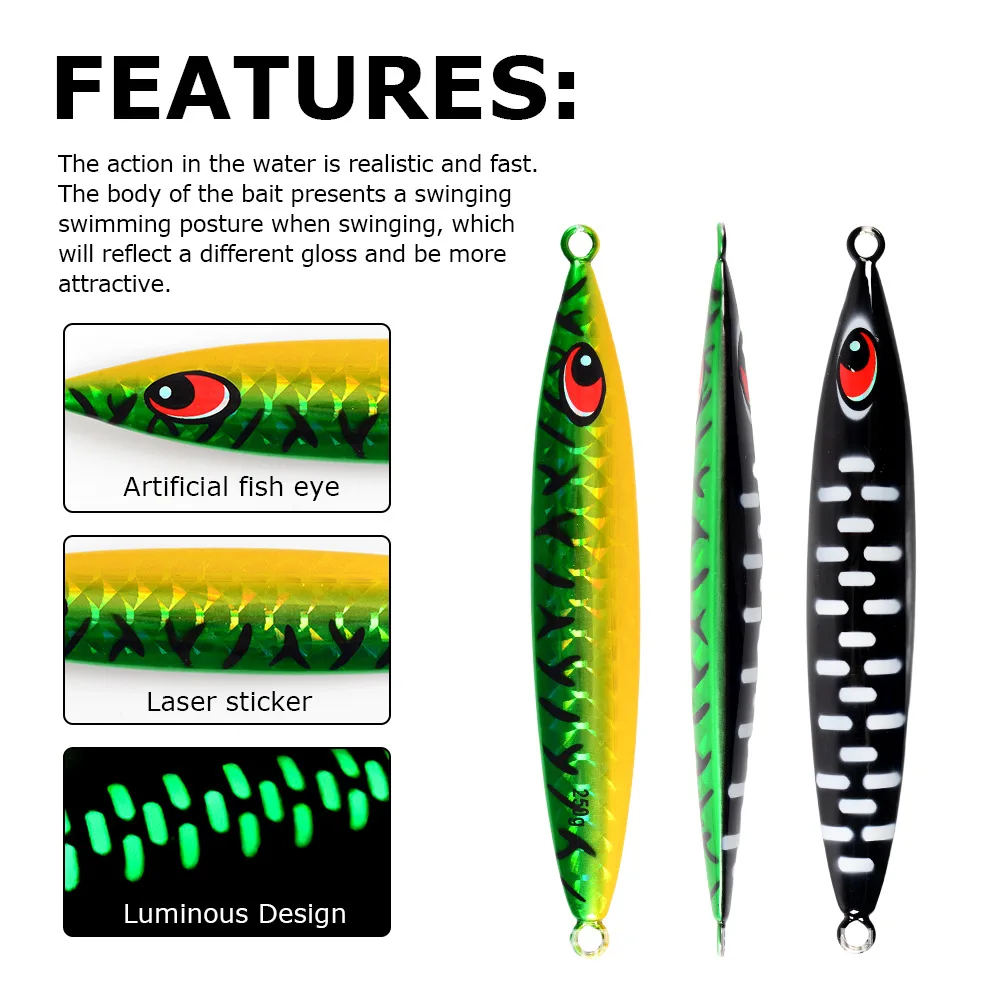 Sea Fishing Artificial Hard Bait Luminous Slow-Rolling ABS Pencil Lure - view 6