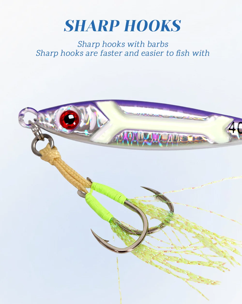 Tuolu Cross-Border Xiaopang Metal Jig Lure Long-Cast Slow-Rolling ABS Pencil Lure - view 6
