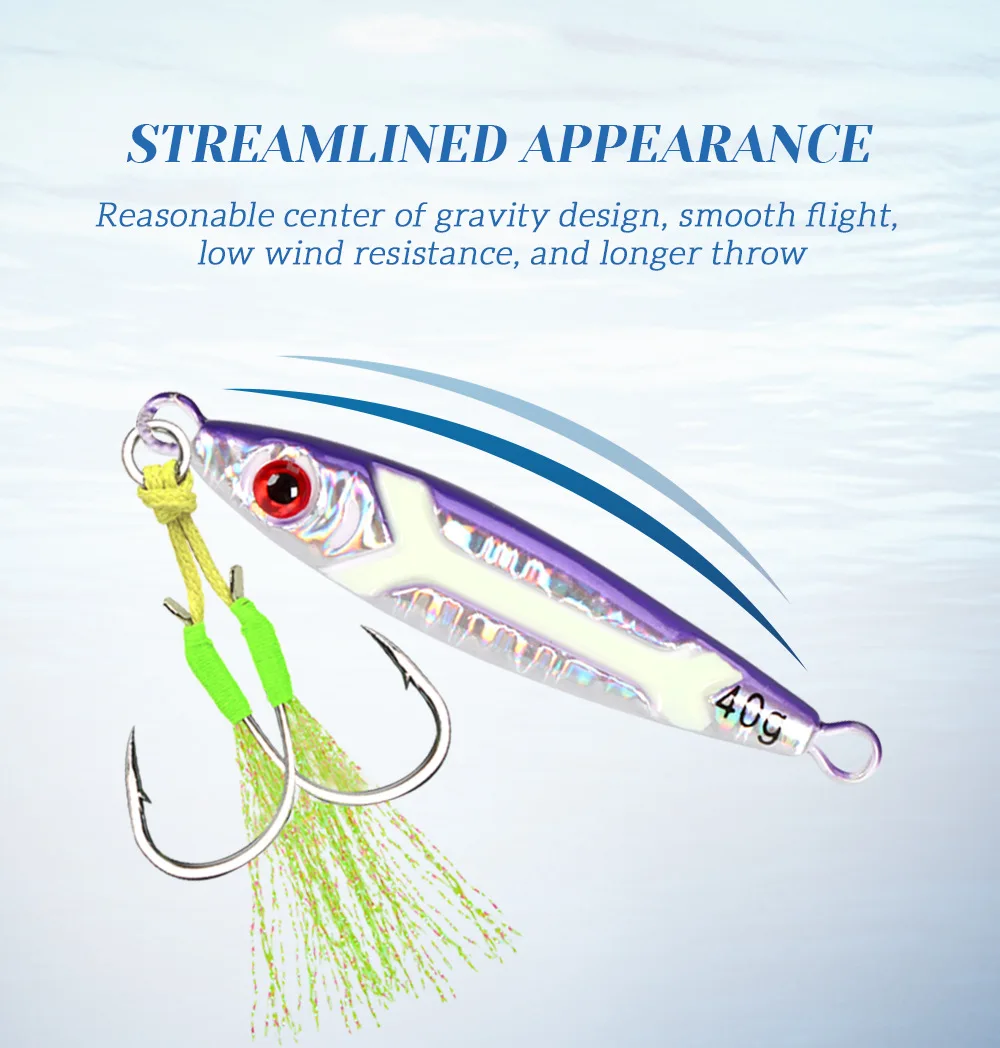 Tuolu Cross-Border Xiaopang Metal Jig Lure Long-Cast Slow-Rolling ABS Pencil Lure - view 9