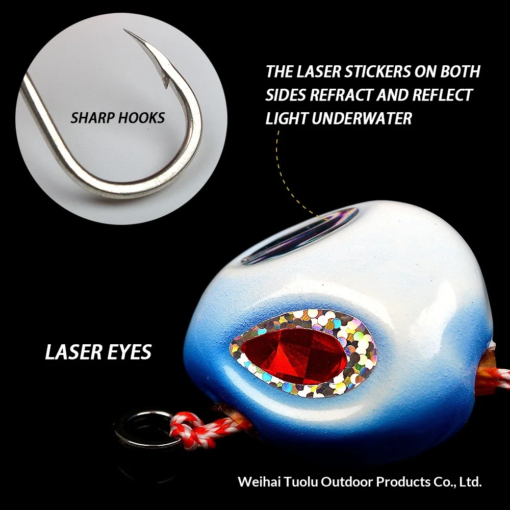 Alien Yan Yue 60-200g Luminous Lure Jigging Lead Artificial Hard ABS Pencil Lure - view 4