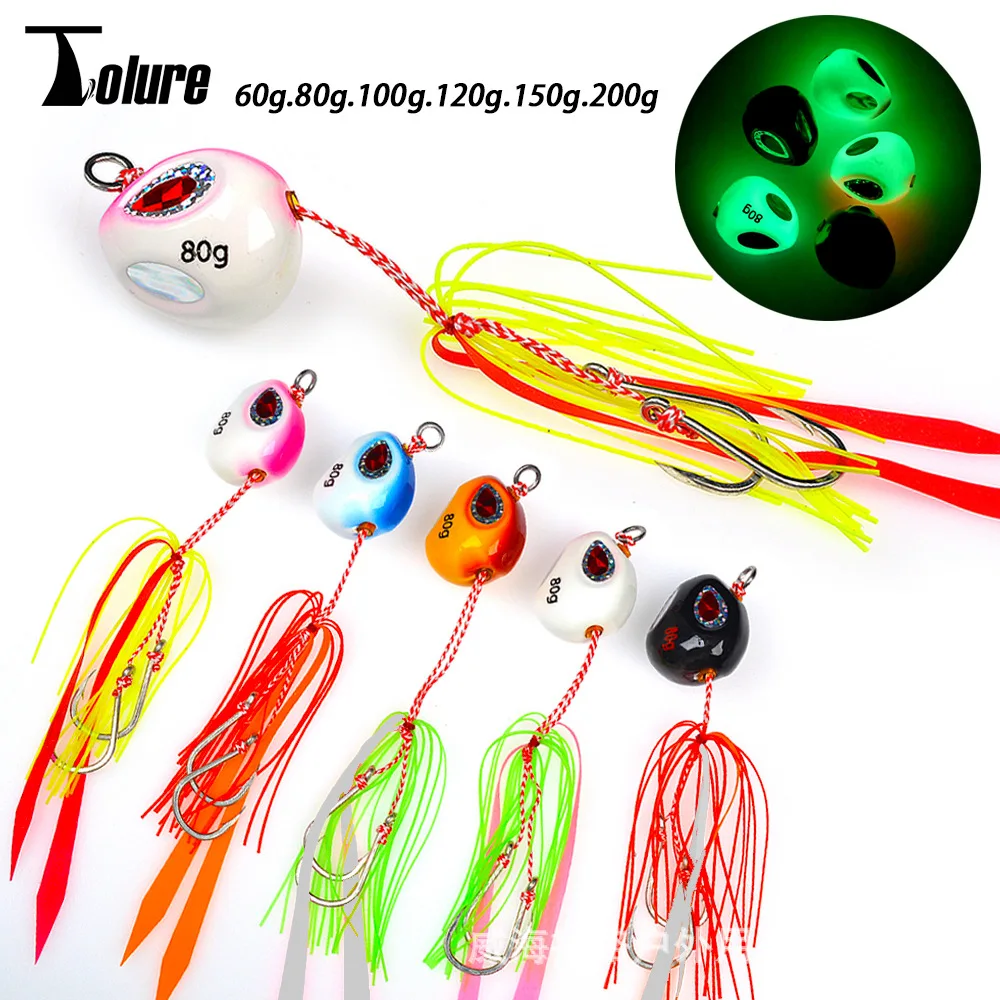 Alien Yan Yue 60-200g Luminous Lure Jigging Lead Artificial Hard ABS Pencil Lure - view 6
