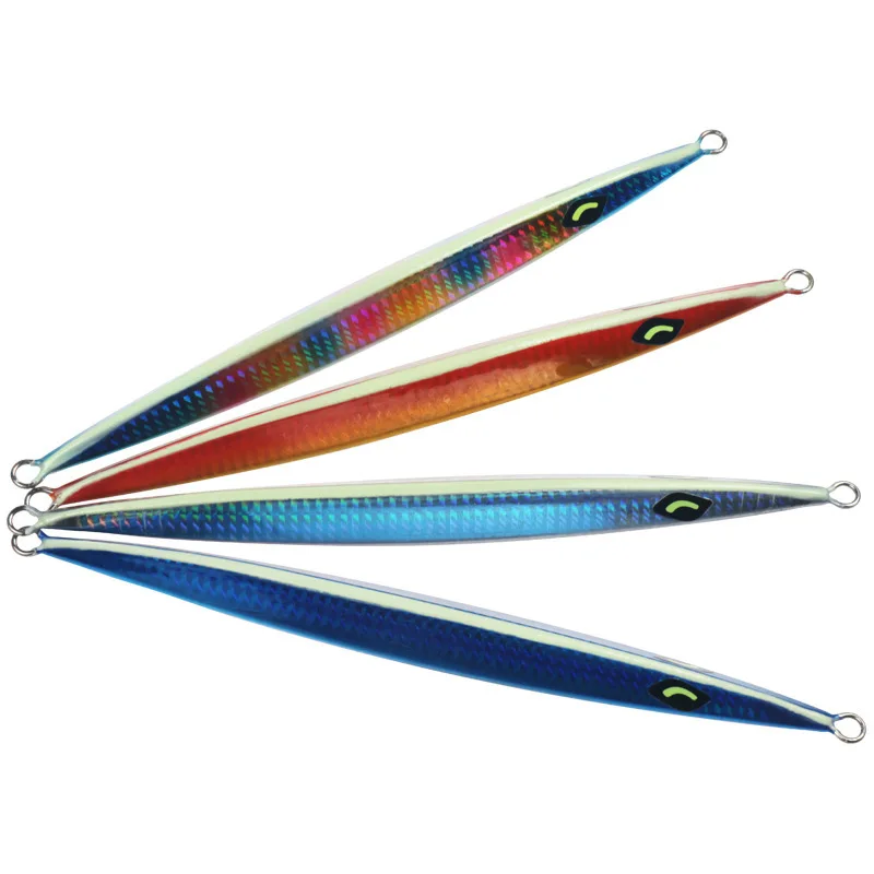 Glow-in-the-Dark Iron Plate Lead Fish Jig Bait for Deep-Sea Boat