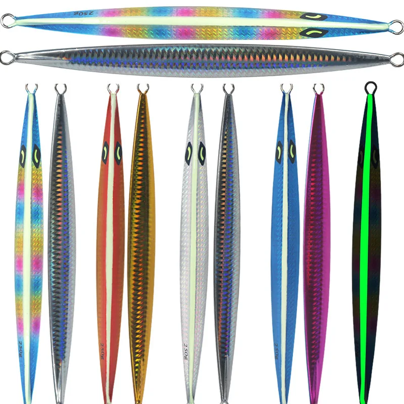 Glow-in-the-Dark Iron Plate Lead Fish Jig Bait for Deep-Sea Boat ABS Pencil Lure - view 3