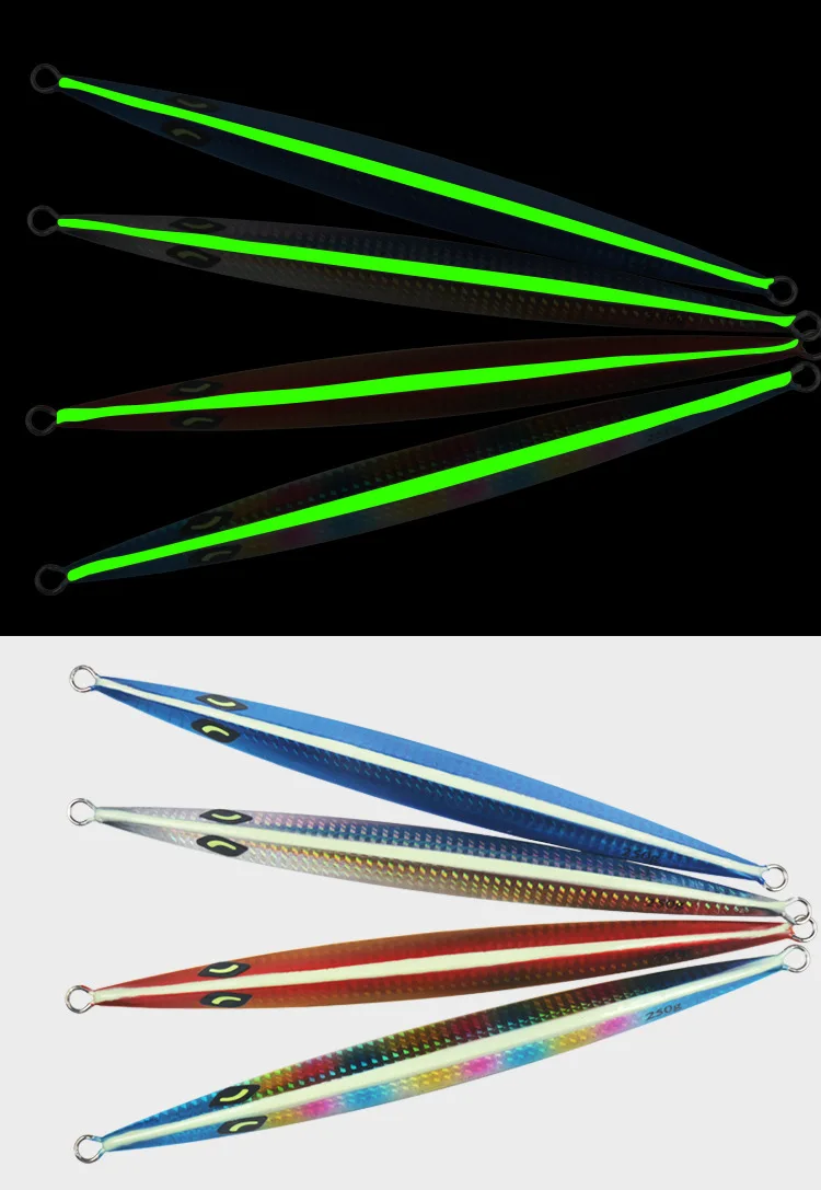 Glow-in-the-Dark Iron Plate Lead Fish Jig Bait for Deep-Sea Boat ABS Pencil Lure - view 6