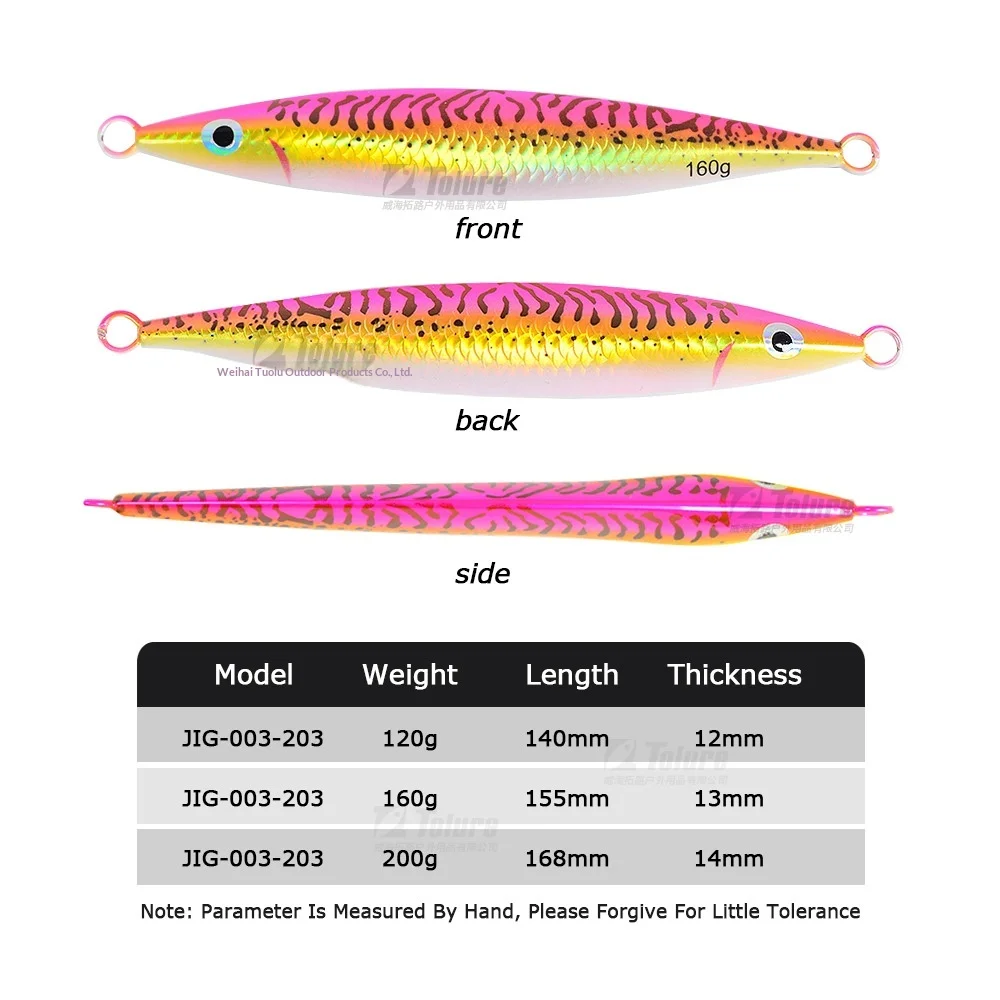 Glow-in-the-Dark 3D-Printed UV Artificial Hard Bait 120g-200g ABS Pencil Lure - view 5
