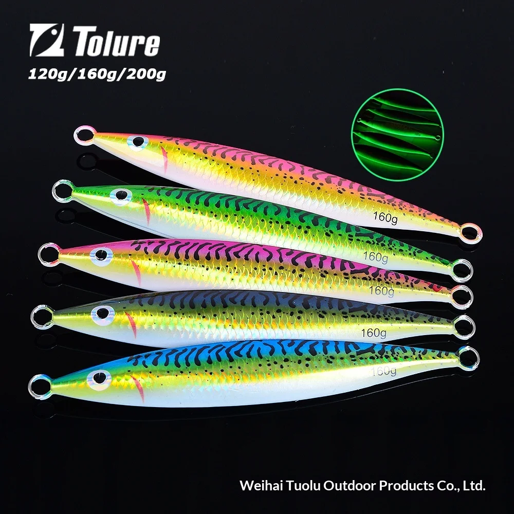 Glow-in-the-Dark 3D-Printed UV Artificial Hard Bait 120g-200g ABS Pencil Lure - view 6