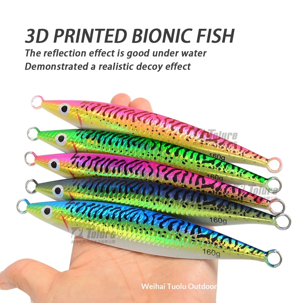 Glow-in-the-Dark 3D-Printed UV Artificial Hard Bait 120g-200g ABS Pencil Lure - view 7