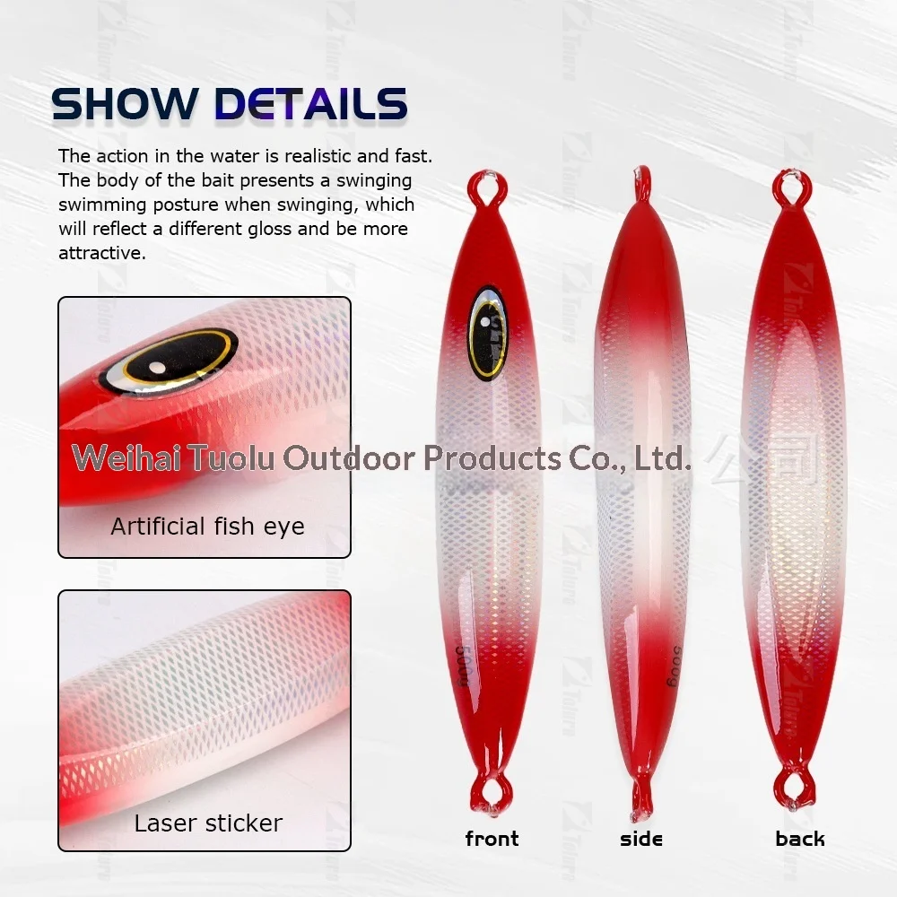 Road-Opening Big Heavy-Pound Fat-Type Night-Glow Jig 200g-600g ABS Pencil Lure - view 2
