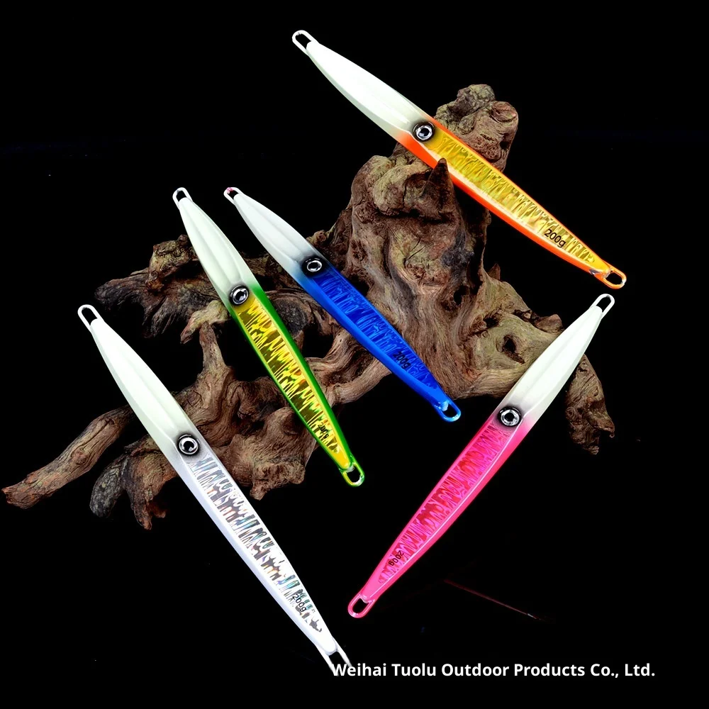 Sea Fishing Luminous Slow-Jerking Metal Jig 40g-500g Heavy Bait ABS Pencil Lure - view 13