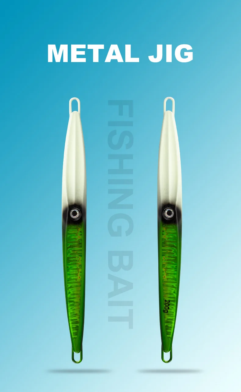 Sea Fishing Luminous Slow-Jerking Metal Jig 40g-500g Heavy Bait ABS Pencil Lure - view 5