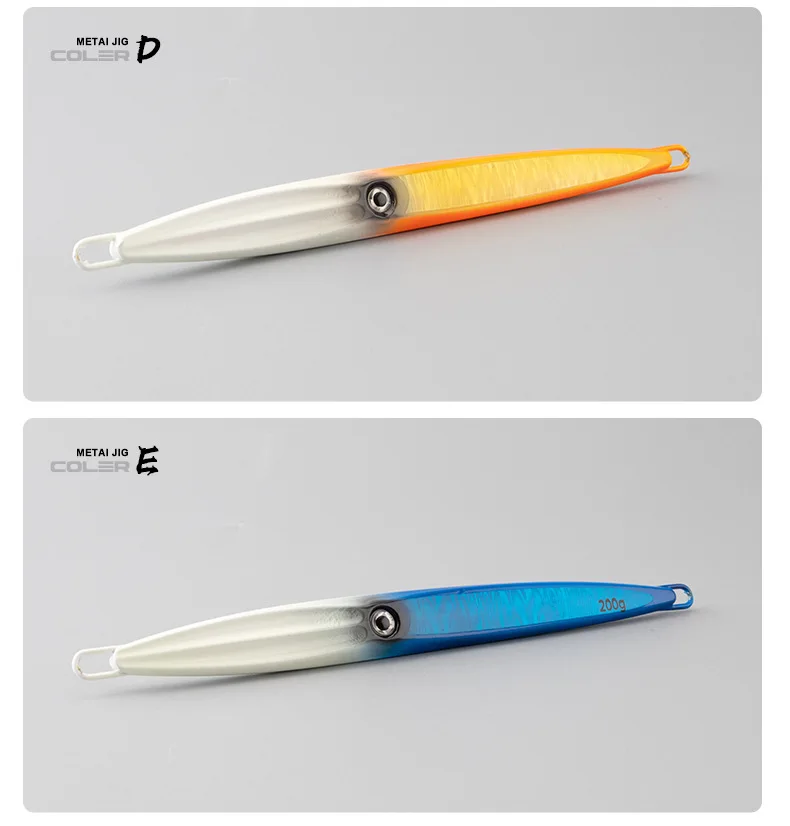 Sea Fishing Luminous Slow-Jerking Metal Jig 40g-500g Heavy Bait ABS Pencil Lure - view 6