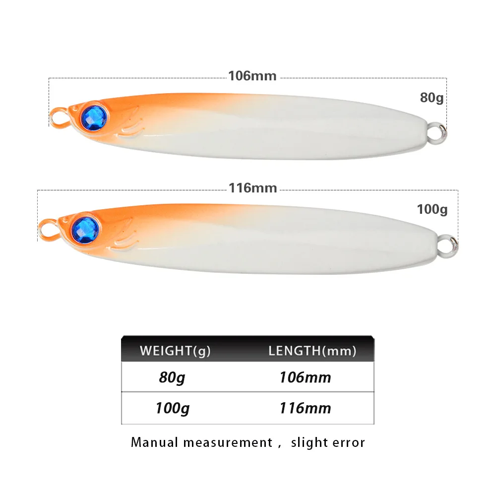 Sea Fishing Boat Casting Metal Jig Lure 80g 100g Fast Retrieve ABS Pencil Lure - view 1