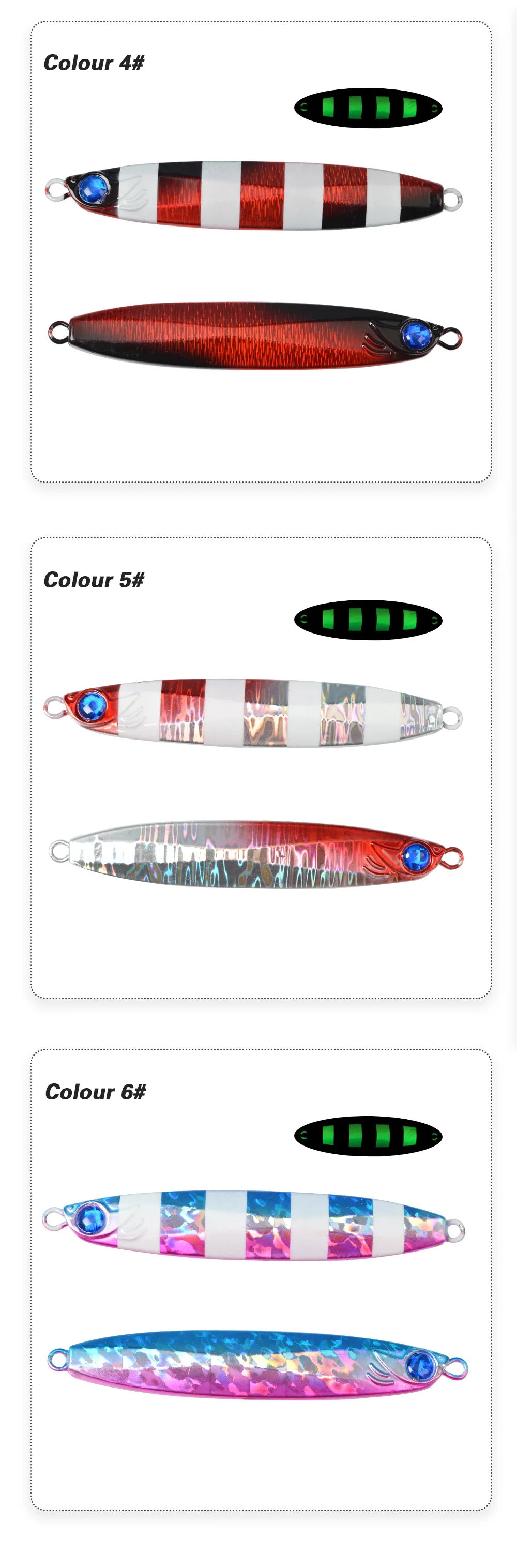 Sea Fishing Boat Casting Metal Jig Lure 80g 100g Fast Retrieve ABS Pencil Lure - view 7
