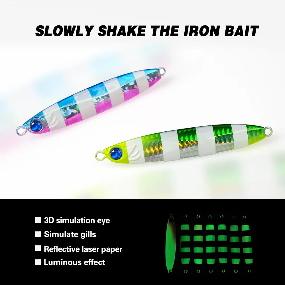 Sea Fishing Boat Casting Metal Jig Lure 80g 100g Fast Retrieve ABS Pencil Lure - view 9