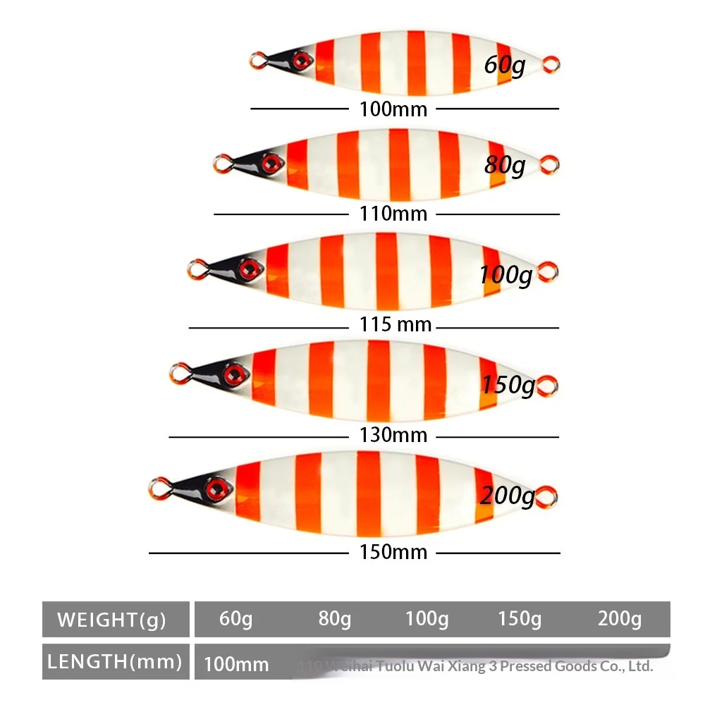 TL Luminous Slow-Rolling Metal Jig Lure 3D Bionic Eyes Saltwater ABS Pencil Lure - view 2