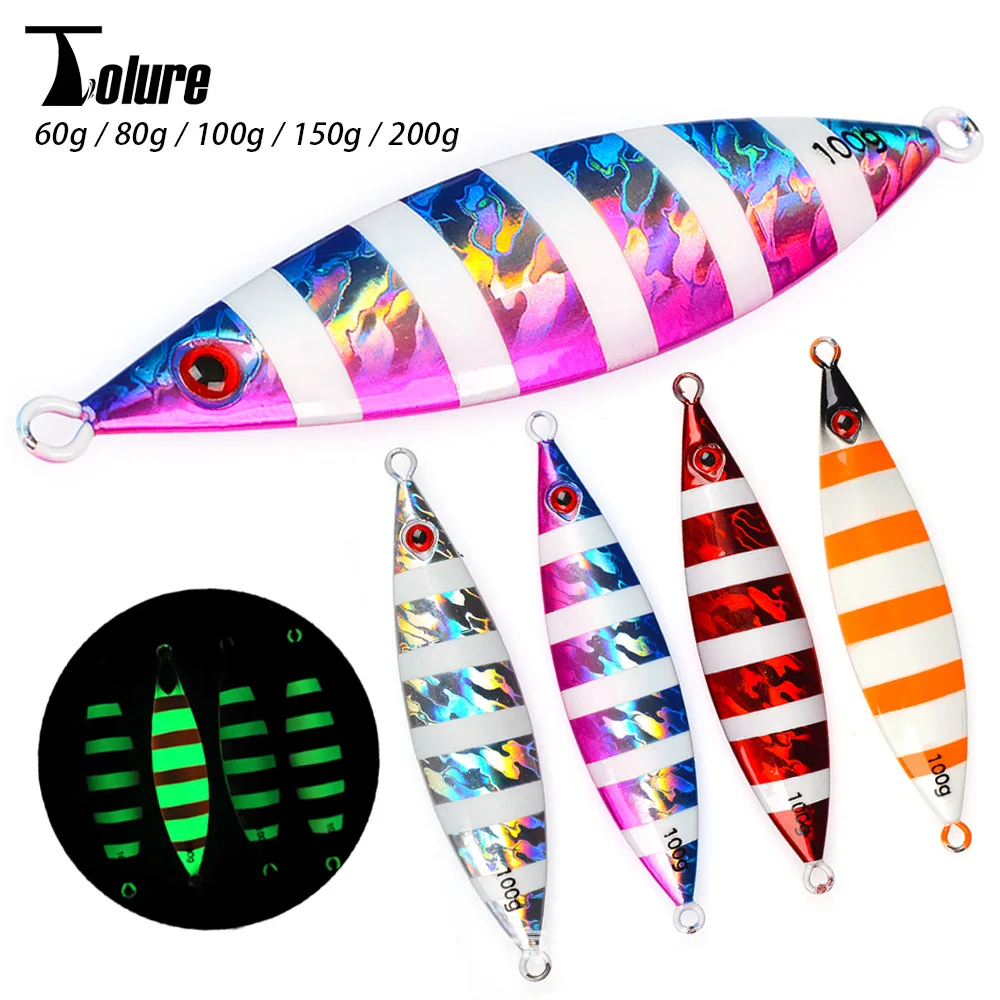 TL Luminous Slow-Rolling Metal Jig Lure 3D Bionic Eyes Saltwater ABS Pencil Lure - view 8
