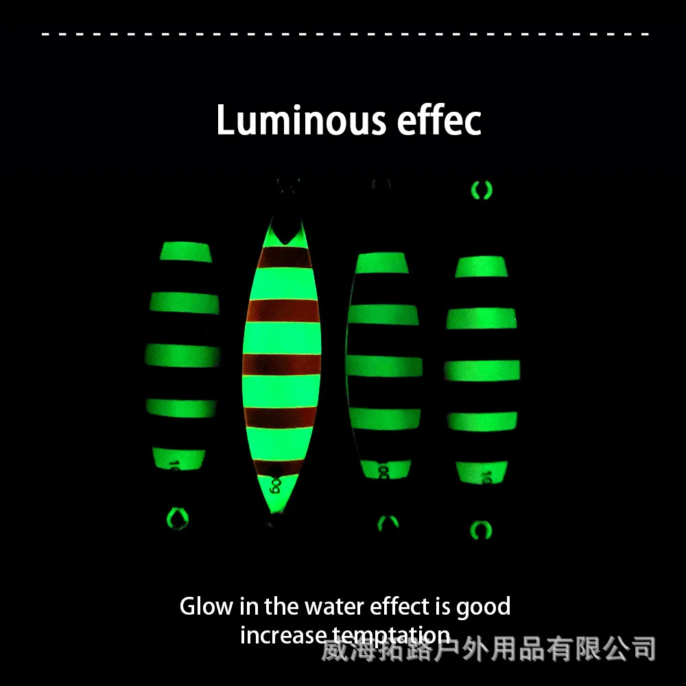 TL Luminous Slow-Rolling Metal Jig Lure 3D Bionic Eyes Saltwater ABS Pencil Lure - view 9