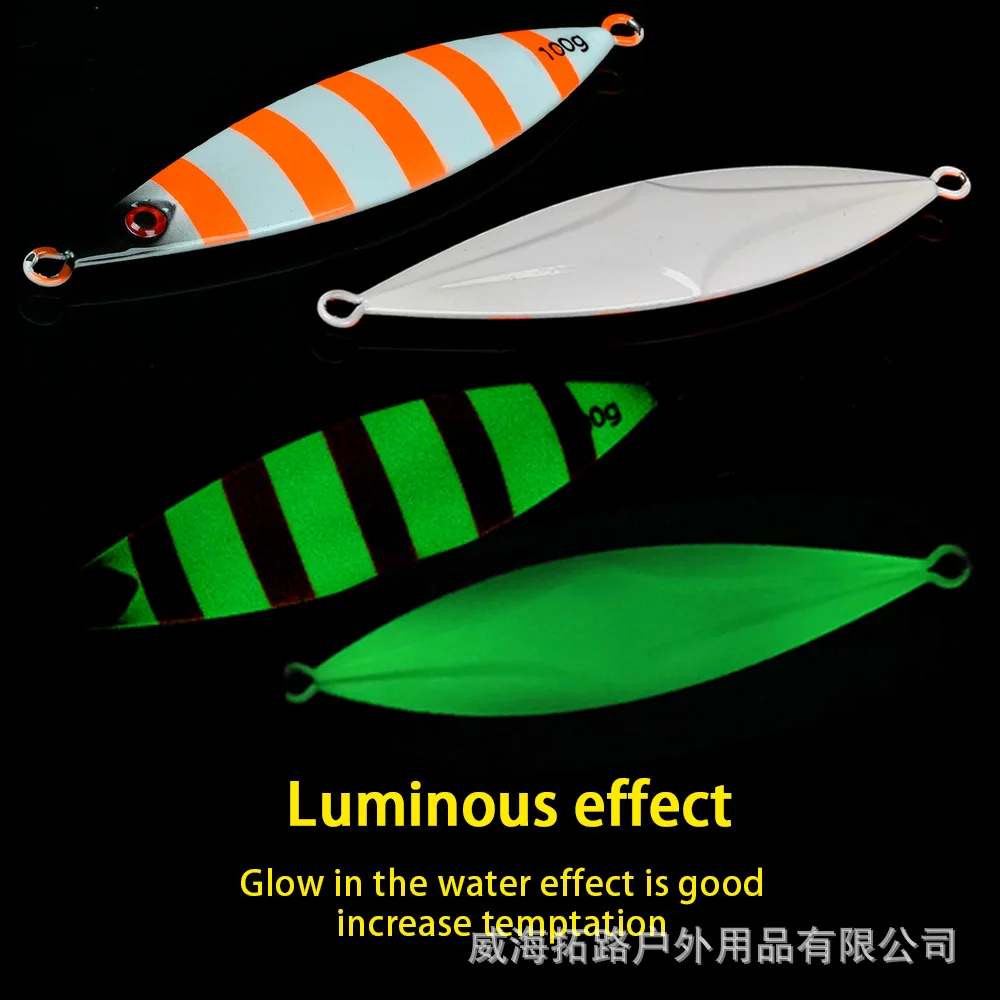 TL Luminous Slow-Rolling Metal Jig Lure 3D Bionic Eyes Saltwater ABS Pencil Lure - view 14
