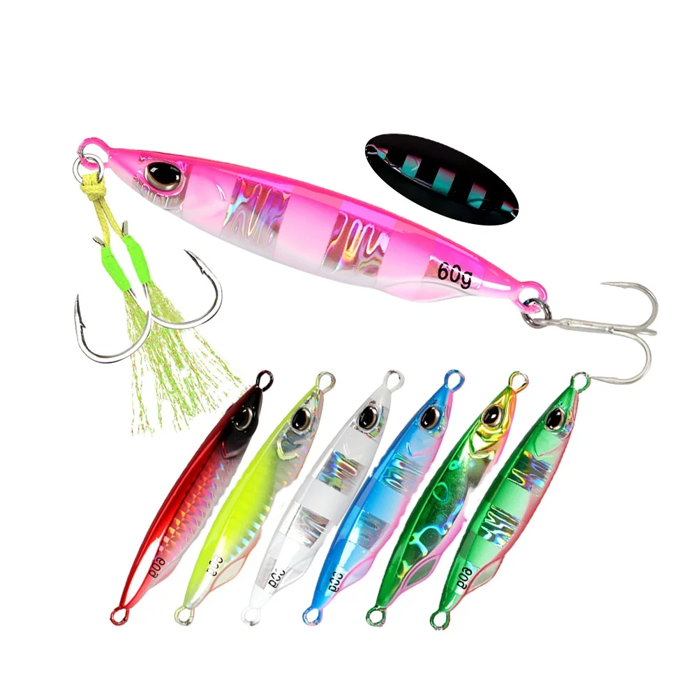 Metal Jig Lure for Shore &amp; Long-Distance Casting Artificial