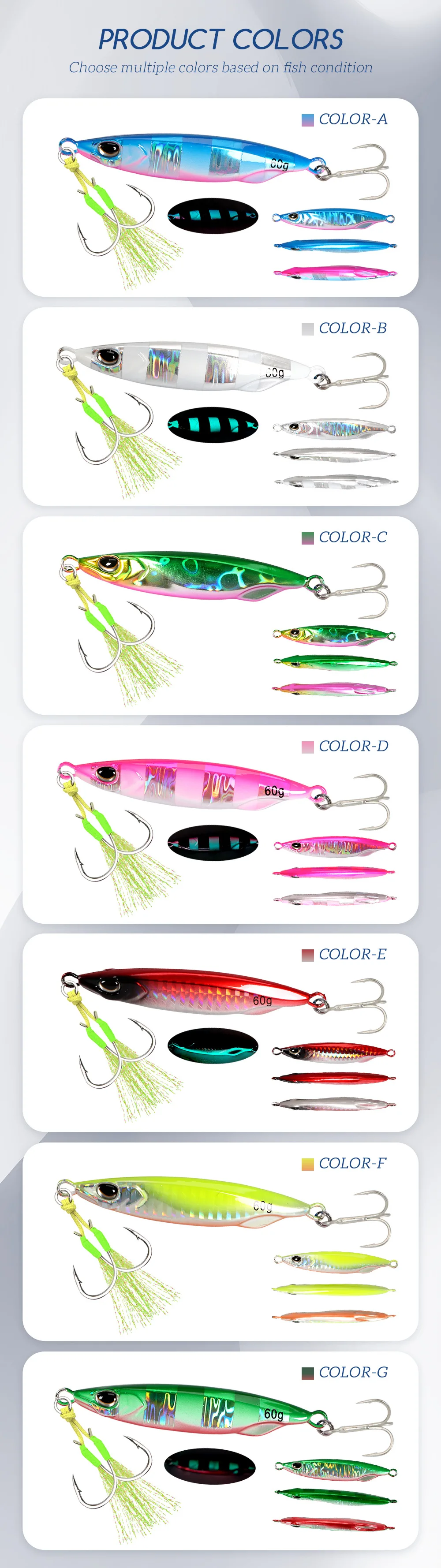 Metal Jig Lure for Shore & Long-Distance Casting Artificial ABS Pencil Lure - view 5