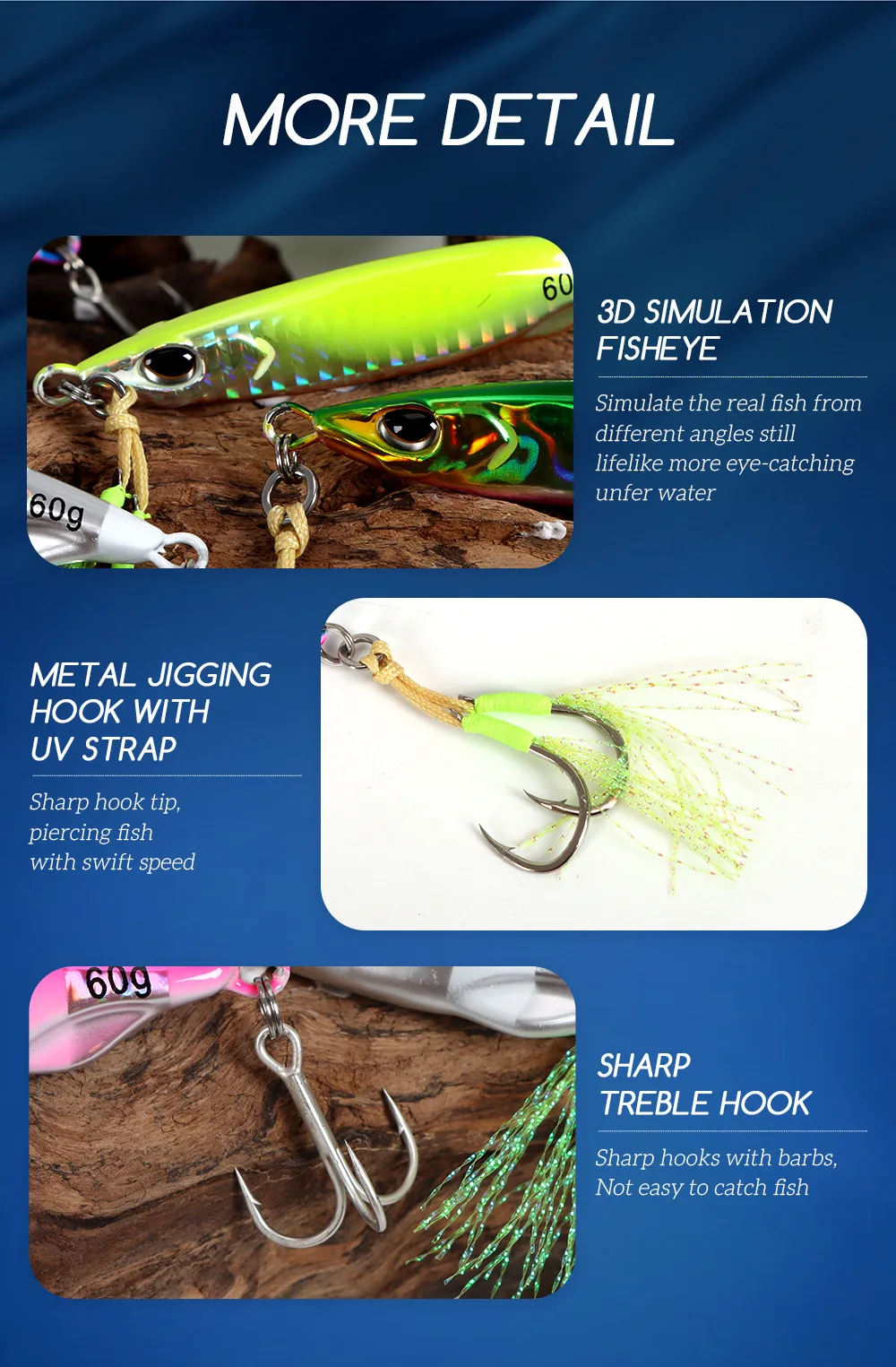 Metal Jig Lure for Shore & Long-Distance Casting Artificial ABS Pencil Lure - view 8