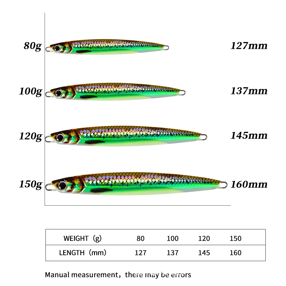 3D Printed Luminous Slow Jig Metal Spoon Fish Scale Style ABS Pencil Lure - view 6