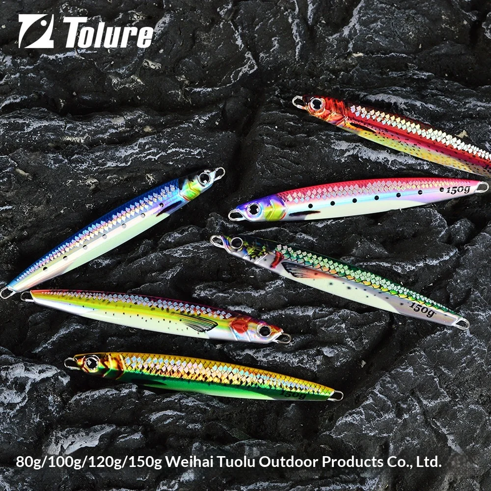 3D Printed Luminous Slow Jig Metal Spoon Fish Scale Style ABS Pencil Lure - view 13