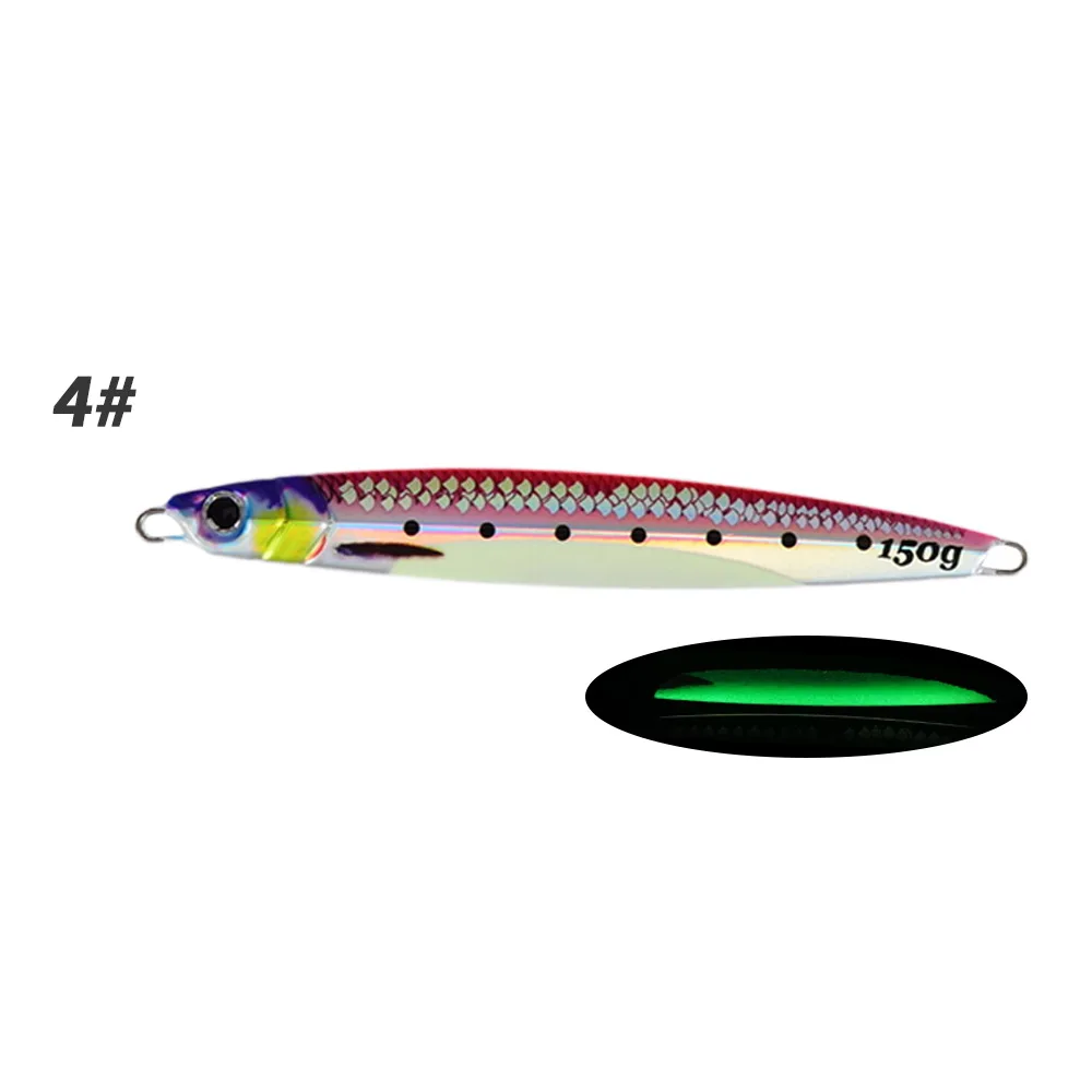 3D Printed Luminous Slow Jig Metal Spoon Fish Scale Style ABS Pencil Lure - view 15