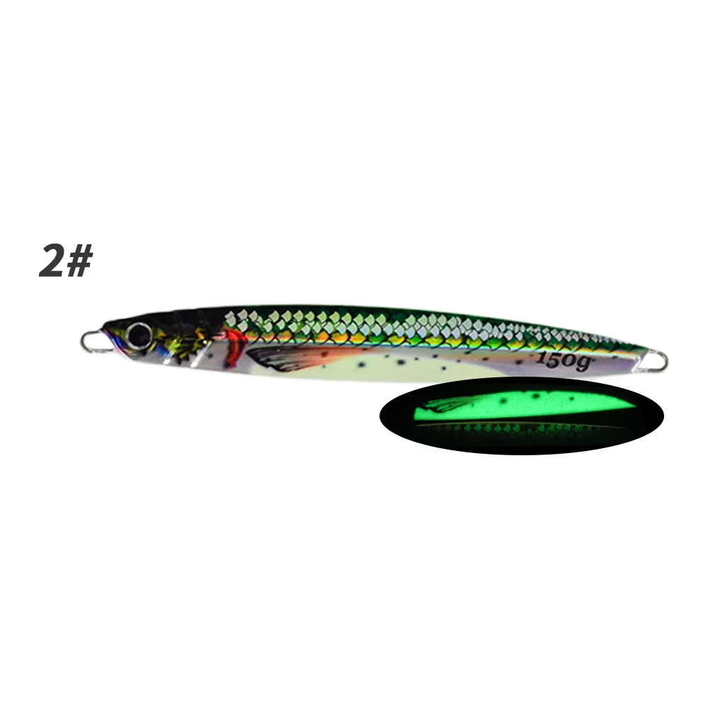 3D Printed Luminous Slow Jig Metal Spoon Fish Scale Style ABS Pencil Lure - detail 1