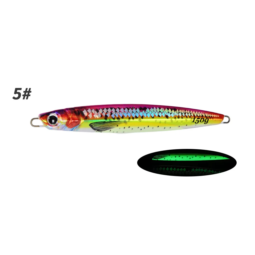 3D Printed Luminous Slow Jig Metal Spoon Fish Scale Style ABS Pencil Lure - detail 2